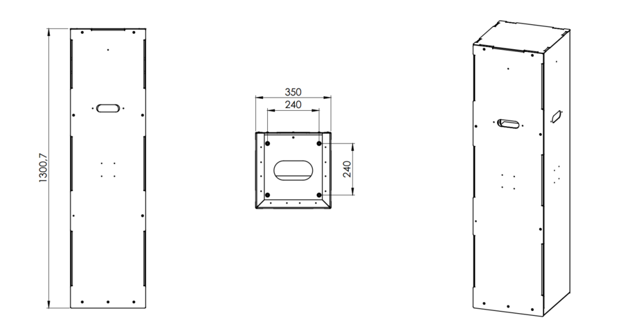 quadruple ev charger mounting pole