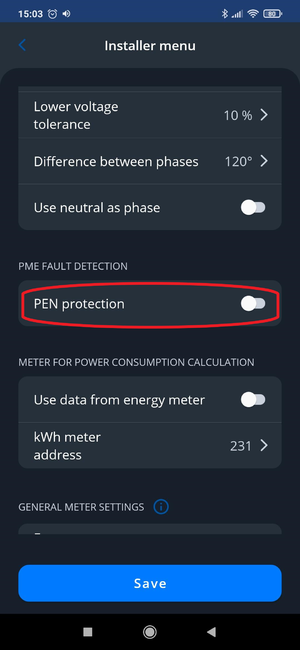 PEN Fault settingsmarked.png