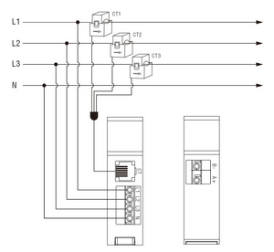 Eastron SEM 3WL wiring diagram